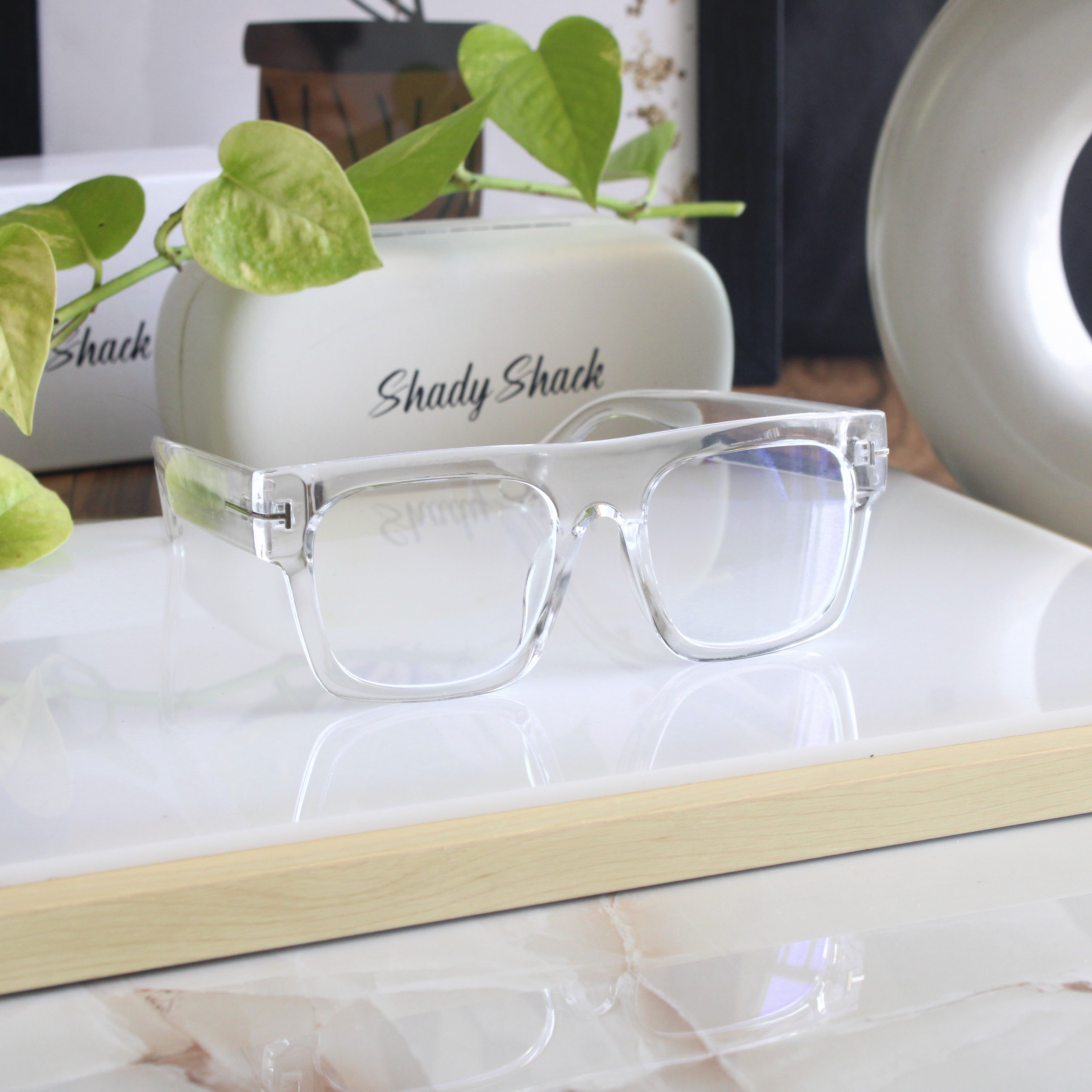 Transparent Goggles For Men Frame Martin White Transparent Eyeglasses