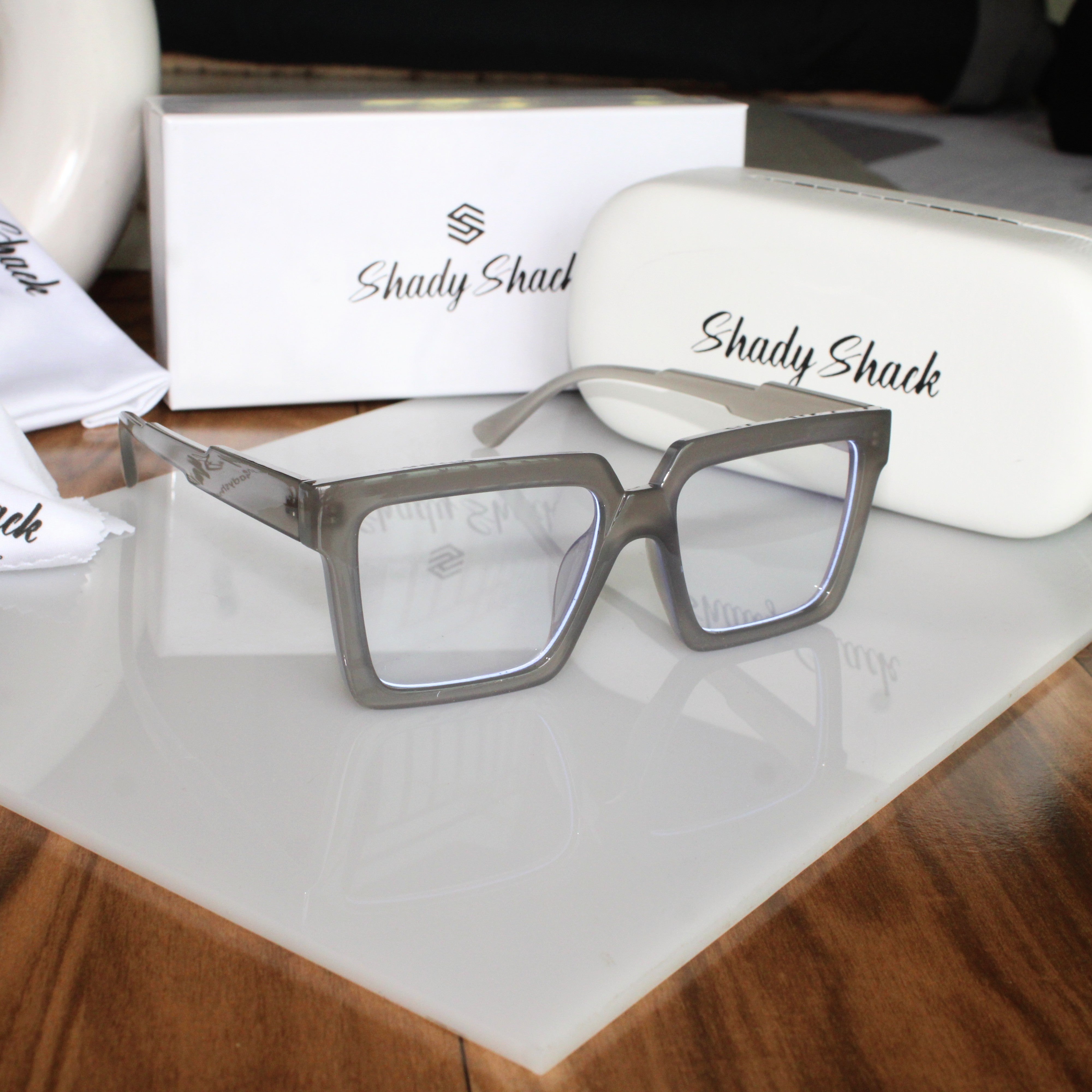 Starkk Grey transparent Sunglasses