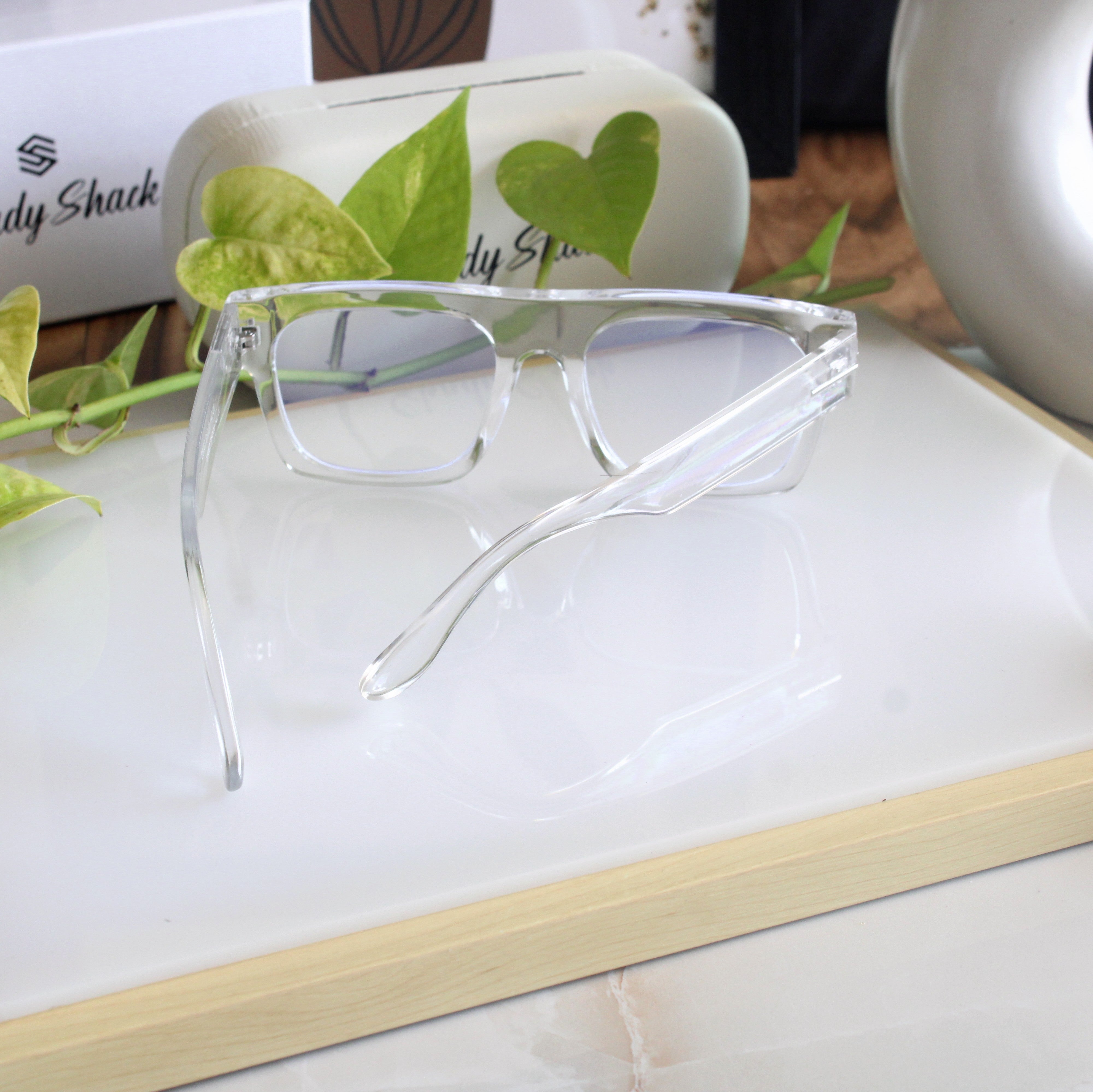 Martin White Transparent Eyeglasses