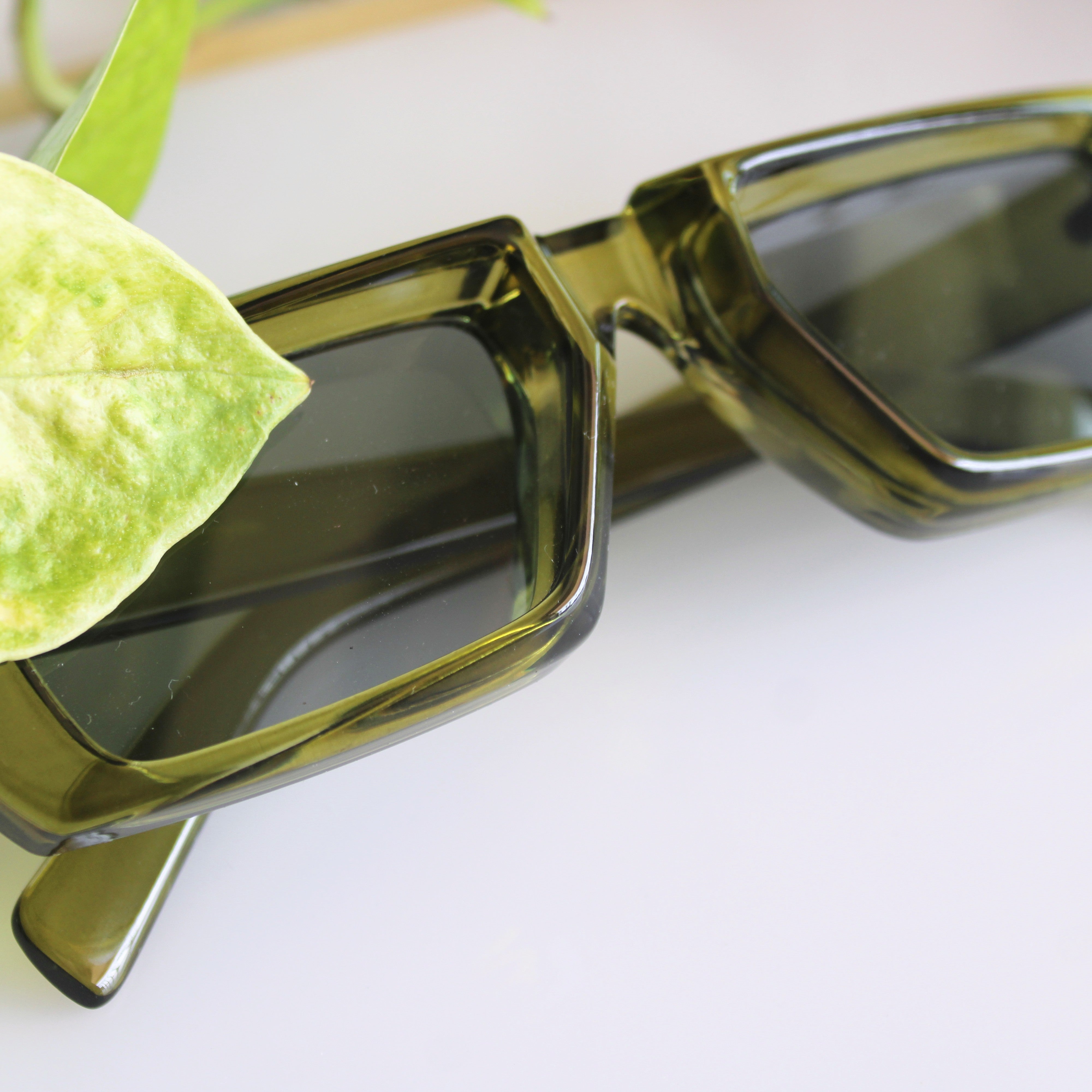 Bozo Green Sunglasses